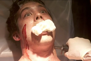 Dexter kills Freebo with Oscar Prado's bayonet