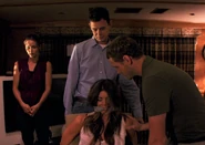 Travis, with Beth and Steve Dorsey, about to kill Holly