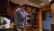 A.J. tends to cut lip in kitchen
