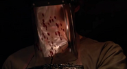 Dexter carves up Jimenez with a chainsaw, just as Jimenez did to Dexter's mother