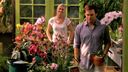 Hannah gives Dexter a plant