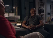 Doakes's legitimate smile (Let's Give the Boy a Hand)