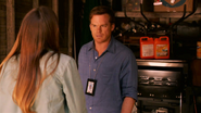 Deb shows up at crime scene, tells Dexter about Dr. Vogel