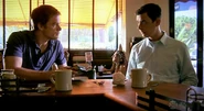 Dexter tries to elicit Travis' help to find Gellar
