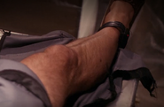 Ankle monitor on Brunner