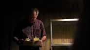 Arthur brings food to the shelter, but Scott must first put on pajamas