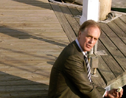 Lundy, sitting on the dock of the bay