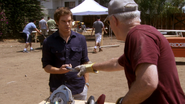 Arthur lets Dexter use the deadly hammer