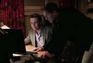 Elway and Clayton on Debra's computer