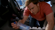 Dexter finds Deb's water bottle