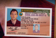 Ken's driver's license