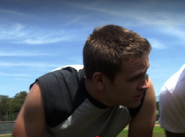 Joe playing flag football