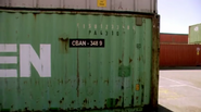 Shipping container where Dexter's mother was killed