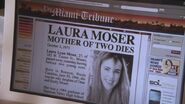 Newspaper article about his daughter's murder