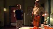 Arthur brings plastic sheeting to Dexter's room