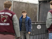 Harrison confronted by Moose Creek wrestlers