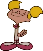 Dee Dee with closed eyes