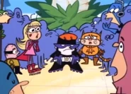 Dexter in his costume as Dexstar Boy Of Wonder