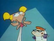 Dee Dee annoys Dexter.