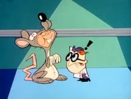 Dee Dee in a rat costume