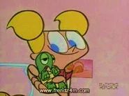 Dee Dee with the turtle