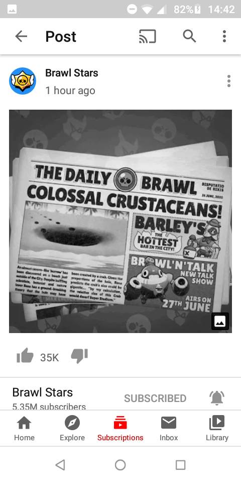 Here Are The Screenshots Of The 4 Newspapers In The Gif Fandom - brawl stars 82