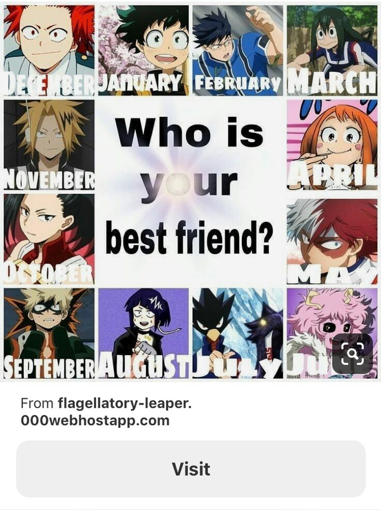 Who Is Your Mha Best Friend Fandom