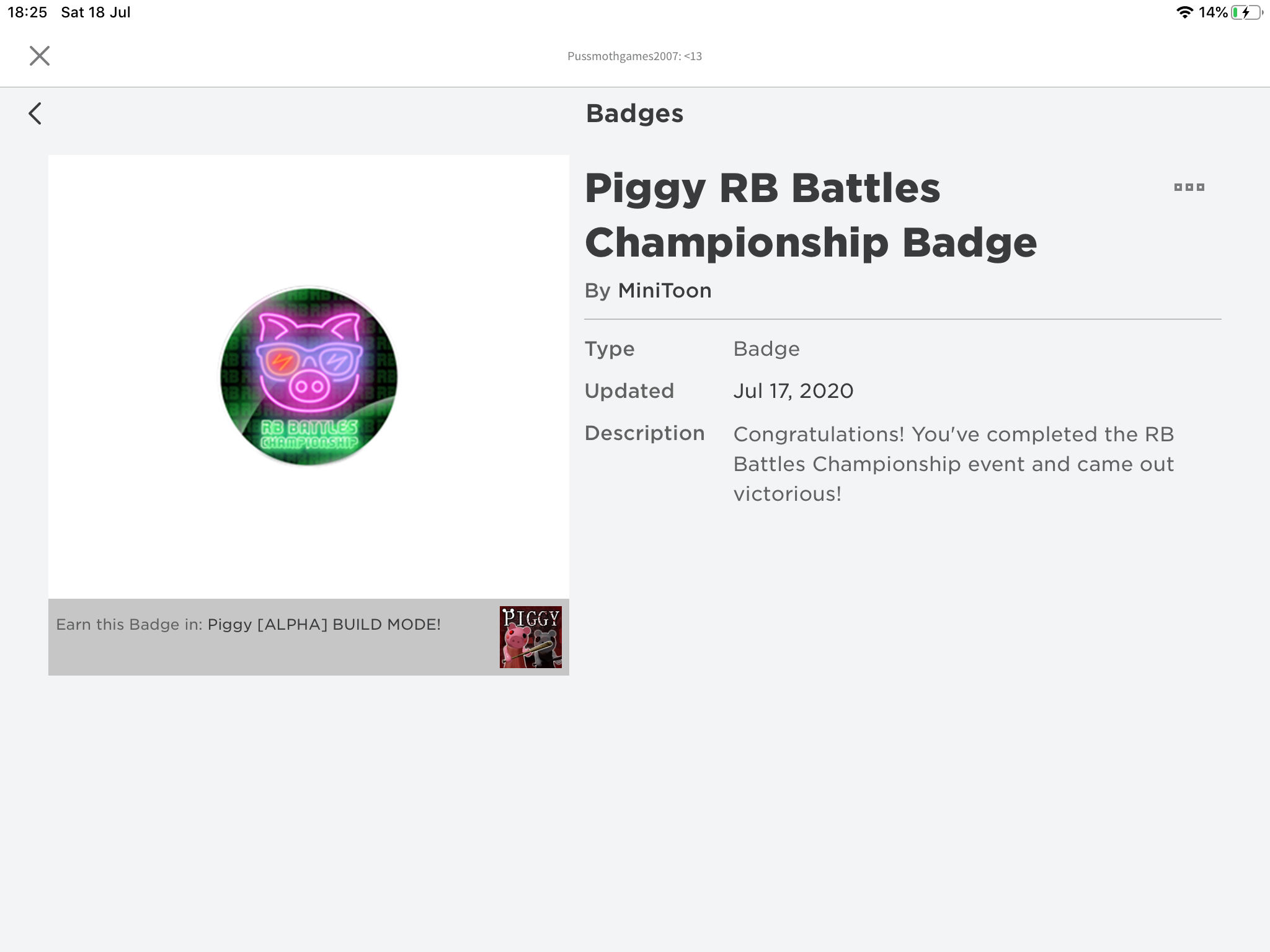 New Badges In Piggy Fandom - piggy badges roblox