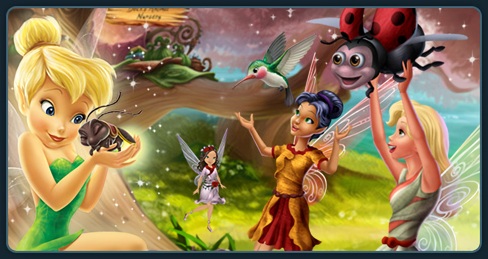 pixie hollow online game create a fairy and fly