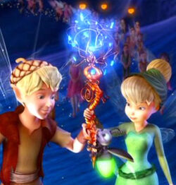 tinkerbell and terence kiss