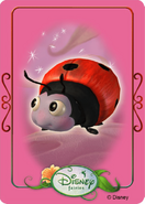 Tinkerbell adventures card - lady bug