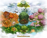 Pixie Hollow's map in 