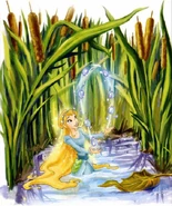 Rani juggles water balls from a river