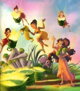 A gathering of light fairies