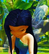 Silvermist holding a dewdrop