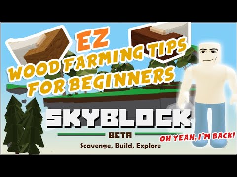 Share Wood Farming Technique For Beginners Fandom - how to get iron in skyblock roblox beta