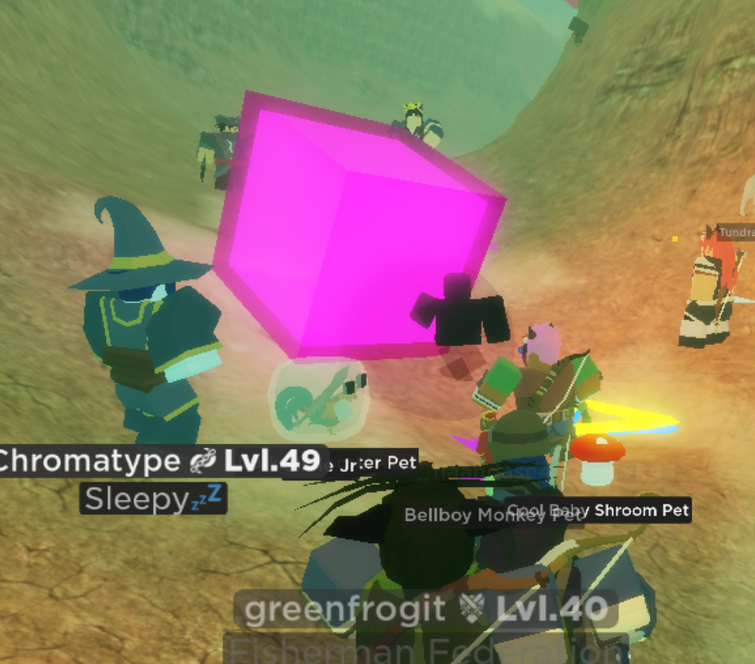 Why is there a big pink cube in the middle of Dunes