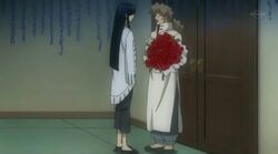 Kanda got flowers