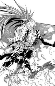 Allen stabbed by Kanda