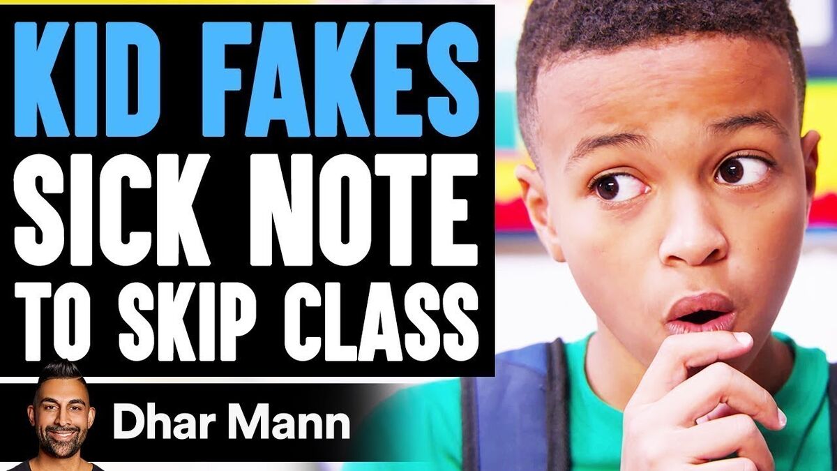 Kid Fakes Sick Note To Skip Class He Instantly Regrets It Dharmann Kid Fakes Sick Note To Skip Class He Instantly Regrets It Dharmann