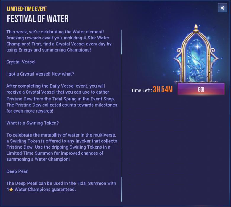 Festival of Water Dungeon Hunter Champions Wiki Fandom