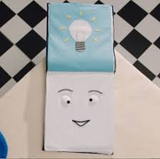 Sketchbook in DHMIS 6 in the ending. Note: it has differences,like it's eyes.