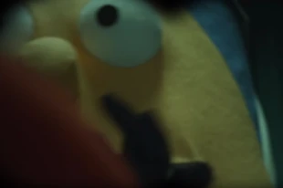 His first appearance, he appears laughing, apparently having fun.