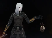 A Necromancer holding a phylactery