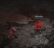 A Crawling Bane attacks an adventurer