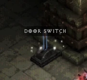 The player needs to interact with these switches to open the doors one after another to finaly face the Lord of Terror