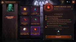 Telluric Pearl Crafting