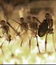 A group of skeletons