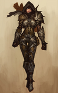 Concept art of Demon Hunter.