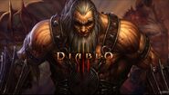 Diablo III Barbarian with Diablo logo